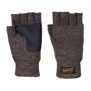 Gamehide Men's Knit Fingerless Gloves Brown Camo One Size Fits Most
