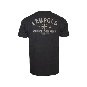 Leupold Men's 1907 Stacked Short Sleeve Crew Neck T Shirt Charcoal Medium