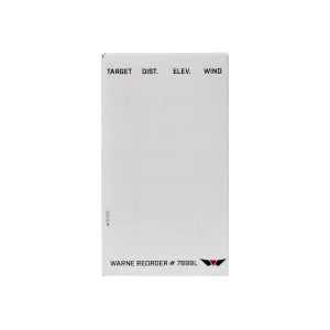 Warne Skyline Data Dope Card Refills - 50pk
