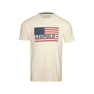 Leupold Men's Flag Short Sleeve Crew Neck T Shirt Natural Large