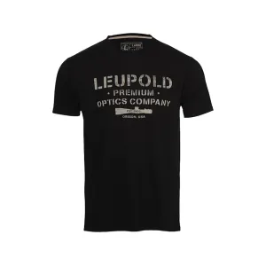 Leupold Men's Stencil Short Sleeve Crew Neck T Shirt Black Large