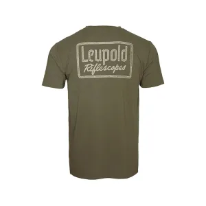Leupold Men's Biergarten Short Sleeve Crew Neck T Shirt Light Olive Medium