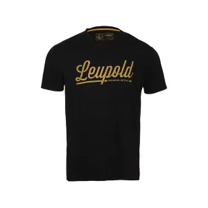 Leupold Men's Script Line Short Sleeve Crew Neck T Shirt Black Large
