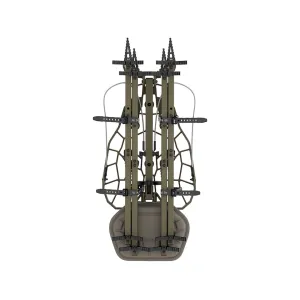 Novix Helo Hang On Treestand Hunt Ready System with Climbing Sticks Flat Dark Earth