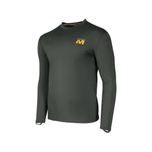 Muddy Outdoors Men's DV8 Stonewool 200 Long Sleeve Crew Neck Base Layer Shirt Peat Moss Medium