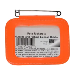 Pete Rickards Hunting License Holder Single Orange