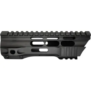 JE Machine Free Float Clamp On AR-15 M-LOK Quadrail Handguard 7" Black