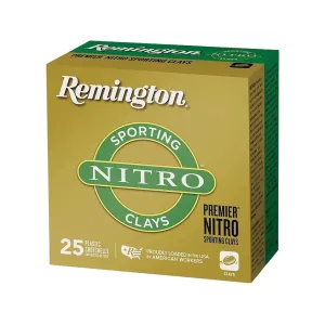 Remington Premier Nitro Sporting Clays 12 Gauge Ammo 2-3/4" #7-1/2 Lead Shot 1 oz Case of 250 (10 Boxes of 25)