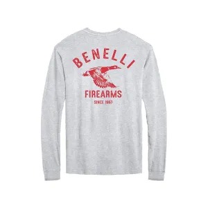 Benelli Men's All American Long Sleeve T Shirt White 2XL