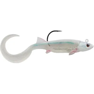 Berkley PowerBait Minnotator Grub 2" Swimbait HD White Shiner