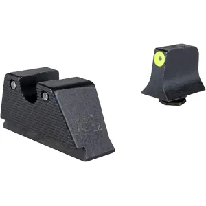 Trijicon HD XR Suppressor Height Night Sight Set for Glock 20, 21, 29 Yellow Rear Front Outline