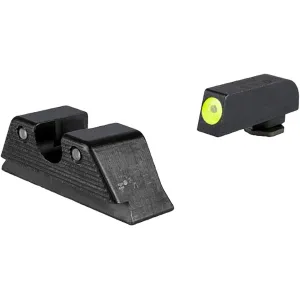 Trijicon HD Night Sight Set for Glock 20, 21, 29 MOS Yellow Rear Front Outline