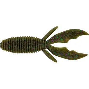 Berkley PowerBait MaxScent Creature Hawg Green Pumpkin Party 4in