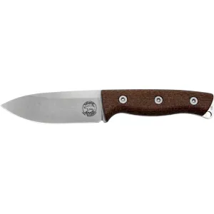 White River Knives Ursus Cub Fixed Blade Knife 3.5" Drop Point CPM MagnaCut Stonewashed Blade Micarta Handle Natural