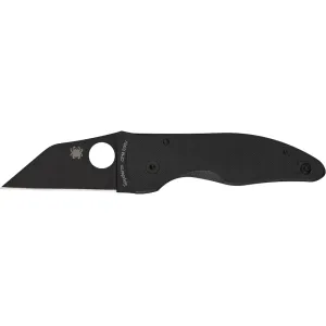 Spyderco Microjimbo Pocket Knife 2.45" Wharncliffe CPM S30V Black Blade G-10 Handle Black