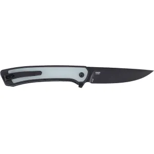 CRKT Q Compact Pocket Knife 2.95" Drop Point CPM S35VN Black DLC Blade Titanium/G-10 Handle Natural