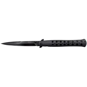 Cold Steel Ti-Lite Folding Knife 6" Black Spear Point S35VN Stainless Steel Blade G-10 Handle Black