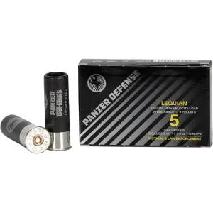 Panzer Defense Lequian 12 Gauge Buckshot Ammo 2 3/4" #00 9 Pellets Case of 250 (50 Boxes of 5)