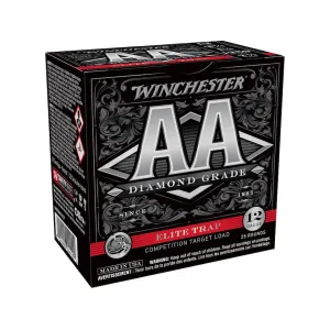 Winchester AA Diamond Grade Elite Trap 12 Gauge Ammo 2-3/4" #7-1/2 Lead Shot 1-1/8 oz Case of 250 (10 Boxes of 25)