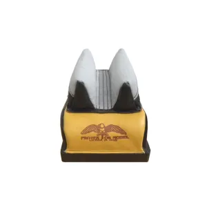 Protektor Custom Bumble Bee Dr Super Slick Silver Rabbit Ear Rear Shooting Rest Bag Leather Black and Yellow Filled