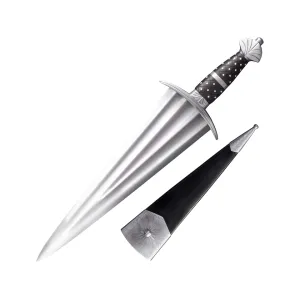 Cold Steel Cinquedea 14.5" 1065 Carbon Steel Blade Steel Handle Black
