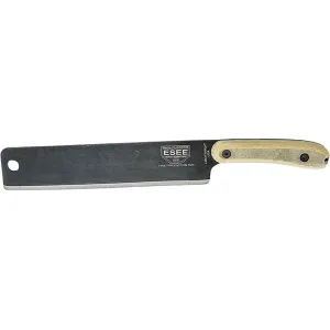 ESEE Knives Expat Libertariat Machete Fixed Blade Knife 9" Cleaver 1095 Black Blade Micarta Handle Tan