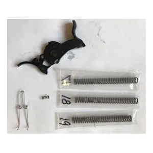 Power Custom Half Cock Bisley Hammer and Trigger Kit for Ruger 22 and 32 Caliber Single Six Steel Blue