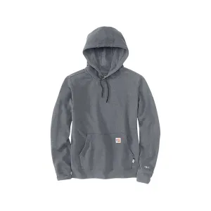 Carhartt Men's FR Force Loose Fit Midweight Logo Sleeve Hoodie Granite Heather 2XL Tall