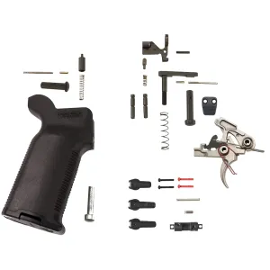 AR-STONER Duty Enhanced Lower Parts Kit with Magpul Magazine Release Button and MOE K2+ Grip Black