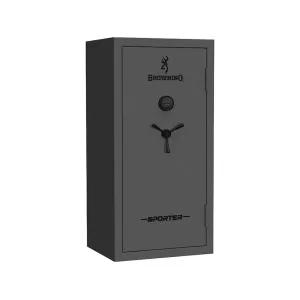 Browning Sporter Fire-Resistant 23 Gun Safe with Electronic Lock Hammer Gloss Gray