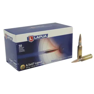 Lapua 6.5x47mm Lapua Ammo 136 Grain Lapua Scenar-L Jacketed Hollow Point Box of 50