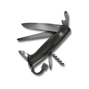 Victorinox Swiss Army Ranger 55 Grip Pocket Knife Drop Point Stainless Steel Black Blade Polyamide Handle Onyx