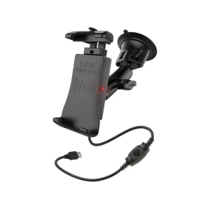 RAM QUICK-GRIP 15W Waterproof Wireless Charging Suction Cup Mount