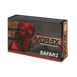 Barnes VOR-TX Safari 458 Lott Ammo 500 Grain Barnes Banded Solid Round Nose Lead Free Box of 20