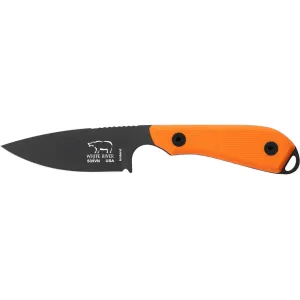 White River Knives M1 Pro Fixed Blade Knife 3" Drop Point CPM S35VN Black PVD Blade G-10 Handle Orange