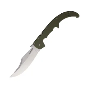 Cold Steel Espada XL Pocket Knife 7.5" Clip Point AUS-10 Satin Blade G-10 Handle OD Green