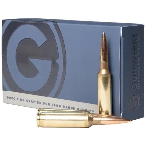Gunwerks Long Range Hunting 28 Nosler Ammo 180 Grain Berger Hybrid Hollow Point Box of 20