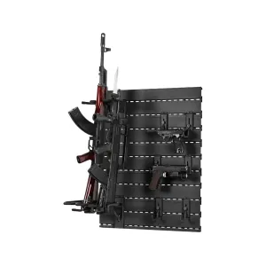 Savior Equipment Half Wall Rack Gun Storage System Black