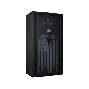 Browning Yellowstone Fire-Resistant 23 Gun Flag Edition Safe Diamond Black