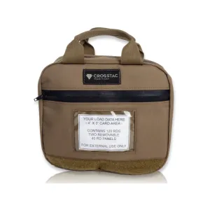 CrossTac Ammo Fortress Ammo Carrier Pouch 120 Round Nylon Coyote Brown