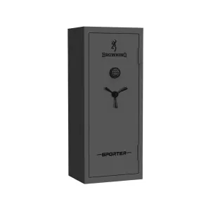 Browning Sporter Fire-Resistant 20 Gun Safe with Electronic Lock Hammer Gloss Gray