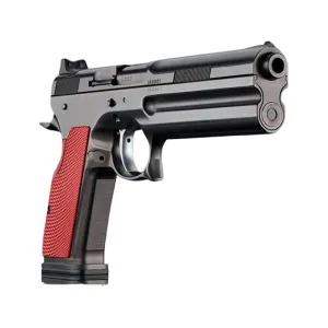 FK BRNO Field 7.5 FK Pistol 6" Barrel 15+1 Round Black Slide Red Grip Black Frame