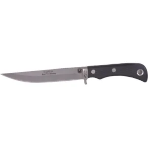Knives of Alaska Magnum Boar Hunter Fixed Blade Knife 6" Drop Point D2 Matte Blade Rubber Handle Black