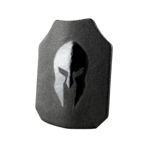 Spartan Armor Spartan AR550 Steel Body Armor Stand Alone Ballistic Plate III 10"x12" Single Curve Full Coat