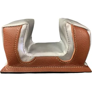 Edgewood EDGE Common Front Shooting Rest 2-1/4" Ear Spread with Slick Ear Material Unfilled Silver