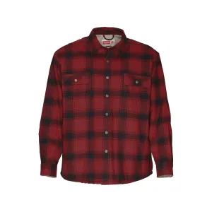 Stormy Kromer Men's Camp Shirt Jacket Red/Black Plaid XL
