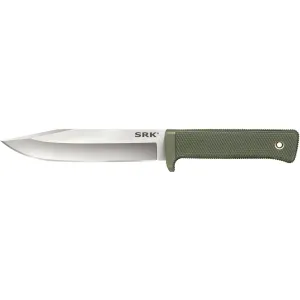 Cold Steel Exclusive SRK Fixed Blade Knife 6" Clip Point CPM-3V Satin Blade Kray-Ex Handle Olive Drab
