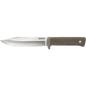 Cold Steel Exclusive SRK Fixed Blade Knife 6" Clip Point CPM-3V Satin Blade Kray-Ex Handle Flat Dark Earth