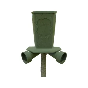 Banks Outdoors 40 lb Feed Bank Game Feeder Polyethylene Green