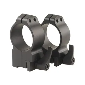Warne QD Ring Scope Mount 30mm Ruger 77 Matte Black High